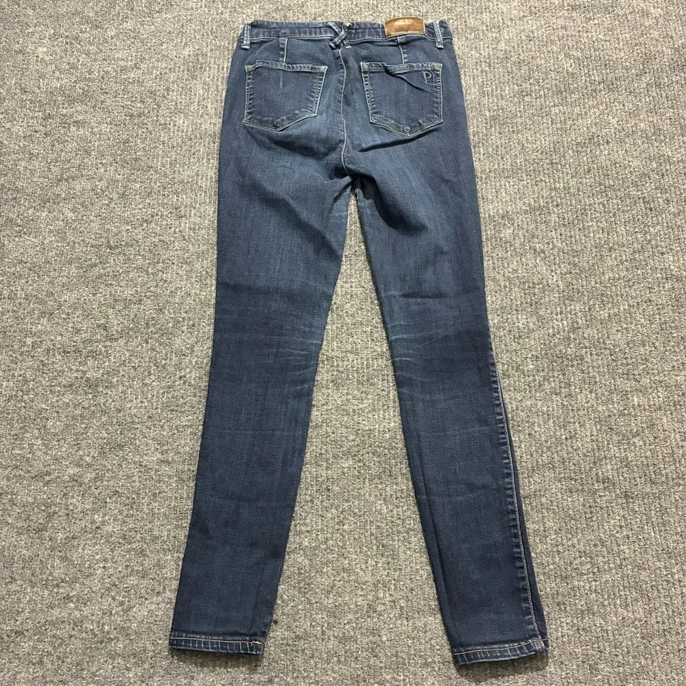 Papaya Womens Skinny Jeans Size 5 Sailor Button Fly Dark Wash Mid‎ Rise